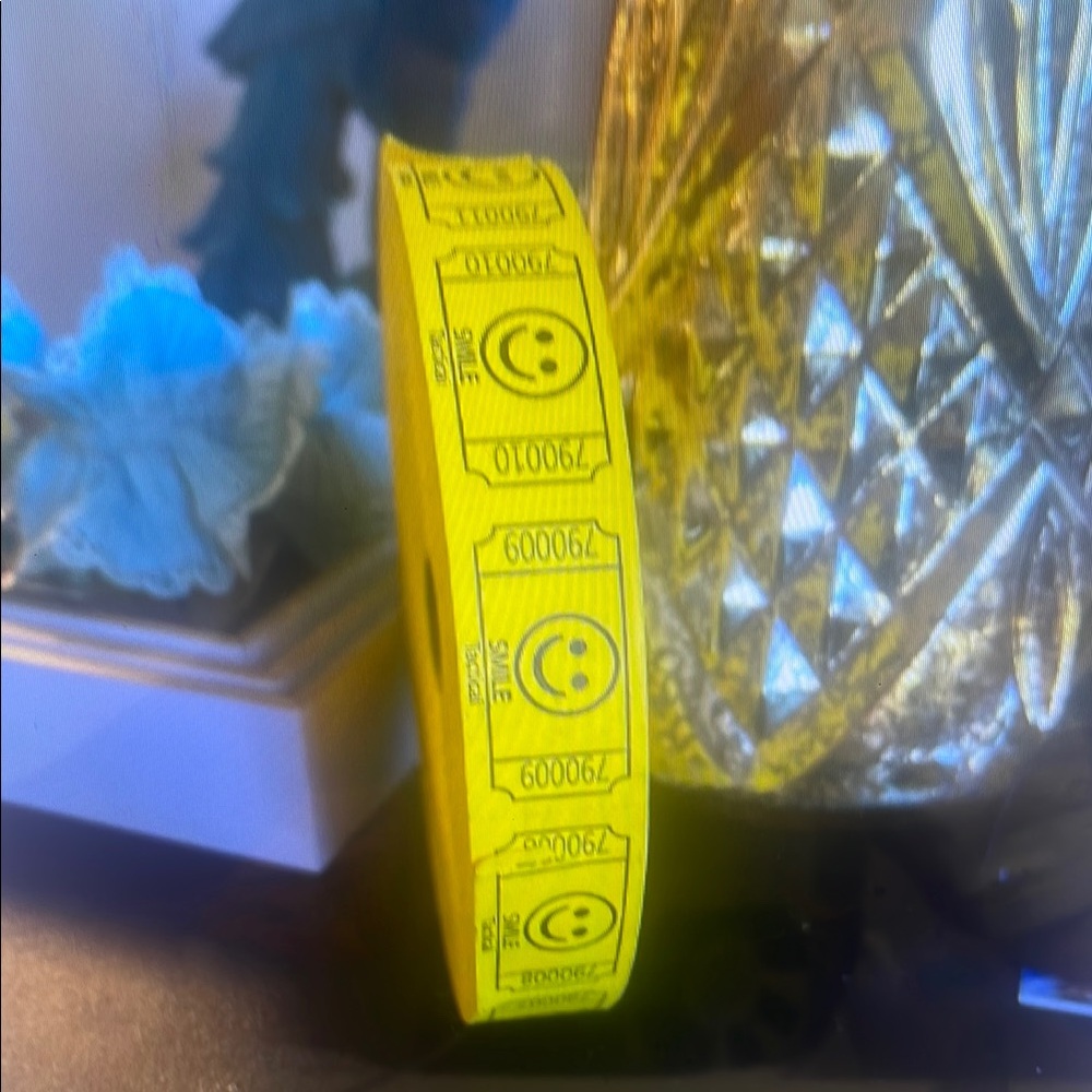 Yellow Smile Ticket Roll